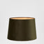 Velvet Drum Lamp Shade Medium Olive Green