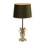 Velvet Drum Lamp Shade Medium Olive Green