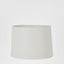 Linen Drum Lamp Shade Medium Textured Ivory