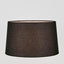Linen Drum Lamp Shade XL Black