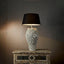 Singita Ceramic Table Lamp Base White- Base Only
