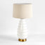 Grace White Table Lamp & Linen Shade