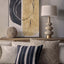 Linden Sandstone Table Lamp & Linen Shade