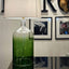 Henley Green Glass Table Lamp & White Shade