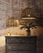 Rattan Ceiling Pendant Large Natural
