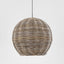 Rattan Round Ceiling Pendant Large Natural