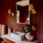 Athens Wall Light Antique Brass with Shade