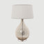 Brompton Table Lamp with Linen Shade Silver