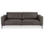 Enzo 3 Seat Sofa - Ash Grey Leather Mix