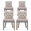 Artiss Dining Chairs Set of 4 Linen French Provincial Beige