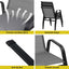 Gardeon 2PC Outdoor Dining Chairs Stackable Lounge Chair Patio Furniture Grey