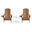 Gardeon Outdoor Table and Chairs HDPE Folding Adirondack Beach Chair Patio Furniture