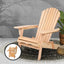 Gardeon Outdoor Chairs Furniture Beach Chair Lounge Wooden Adirondack Garden Patio