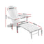 Gardeon 2PC Adirondack Outdoor Chairs Wood Foldable Sun Lounge Patio Furniture