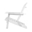 Gardeon 3PC Adirondack Outdoor Table and Chairs Wooden Foldable Beach Chair White