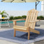 Gardeon Adirondack Outdoor Chairs Wooden Beach Chair Patio Furniture Garden Natural