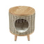 Gardeon Coffee Side Table Wicker Steel Desk Pet Bed Storage Outdoor Furniture
