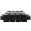 Gardeon Outdoor Dining Set 13 Piece Wicker Table Chairs Setting Black