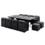 Gardeon Outdoor Dining Set 13 Piece Wicker Table Chairs Setting Black