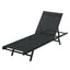 Gardeon Sun Lounge Outdoor Lounger Steel Beach Chair Patio Furniture Black