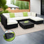Gardeon 7-Piece Outdoor Sofa Set Wicker Couch Lounge Setting Cover