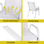 Gardeon 6PC Outdoor Dining Chairs Stackable Lounge Chair Patio Furniture White