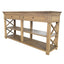 Heston Weathered Oak Console Table 160cm