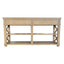 Heston Weathered Oak Console Table 160cm