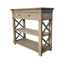 Heston Weathered Oak Console Table 90cm