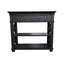 Heston Black Oak Console Table 90cm