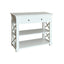 Heston White Console Table 90cm