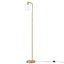 Artiss Floor Lamp Modern Industrial Standing Light with Clear Glass Shade, GoldMetal Tall Lamp for Living Room, Bedroom & Office, Anti-Tipping Weighted Base & Foot Switch (Bulb Not Included)
