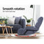 Floor Sofa Chair & Coffee Table Set, Swivel Lounge Recliner Side Tables