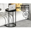 Floor Sofa Chair & Coffee Table Set, Swivel Lounge Recliner Side Tables