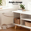 Sofa Bed Adjustable Floor Chair & TV Unit 120cm Entertainment Cabinet Set