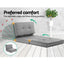 Single Sofa Bed and Side Table Set, Adjustable Recliner Narrow End Table