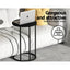 Single Sofa Bed and Side Table Set, Adjustable Recliner Narrow End Table