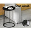 Single Sofa Bed and Side Table Set, Adjustable Recliner Narrow End Table