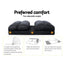 Floor Lounge Sofa Bed & Coffee Table 2 Tier Marble Effect Side Table Set