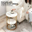 Floor Lounge Sofa Bed & Coffee Table 2 Tier Marble Effect Side Table Set