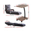 Floor Lounge & Coffee Table Set, Adjustable Recliner End Table w/ Wheels