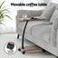 Floor Lounge & Coffee Table Set, Adjustable Recliner End Table w/ Wheels