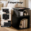 Swivel Floor Chair and Bedside Table with Charging Station Set