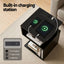 Swivel Floor Chair and Bedside Table with Charging Station Set