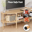 Swivel Floor Chair & TV Entertainment Unit with Storage Shelf Set