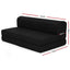 Bedding Folding Foam Mattress Portable Double Sofa Bed Mat Air Mesh Fabric Black