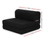 Bedding Folding Foam Mattress Portable Single Sofa Bed Mat Air Mesh Fabric Black