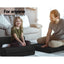 Bedding Folding Foam Mattress Portable Single Sofa Bed Mat Air Mesh Fabric Black