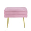 Artiss Ottoman Storage Foot Stool Vanity Velvet Pink