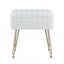Storage Ottoman Vanity Foot Stool White